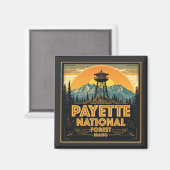 Aimant Payette Forêt Nationale Idaho (Recto/Verso)