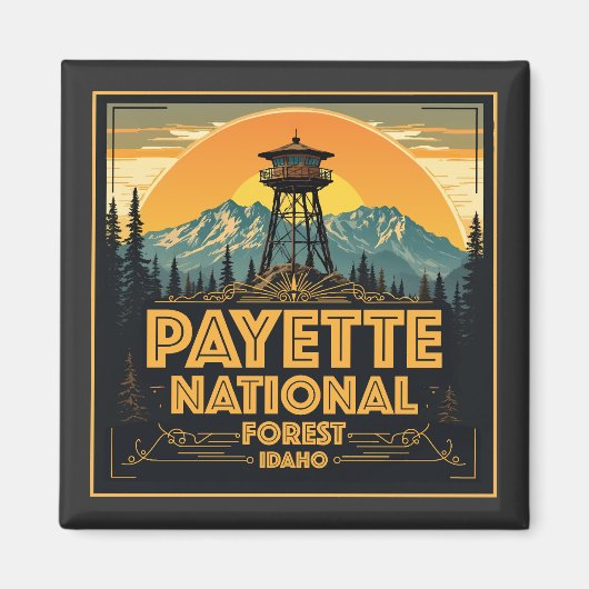 Aimant Payette Forêt Nationale Idaho (Devant)