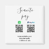 Aimant Paypal Cashapp scan to pay QR add business name lo (Devant)