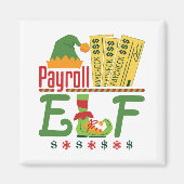 Aimant Payroll Elf Noël commis de paye Gestionnaire (Devant)