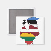 Aimant Pays baltes (Recto/Verso)