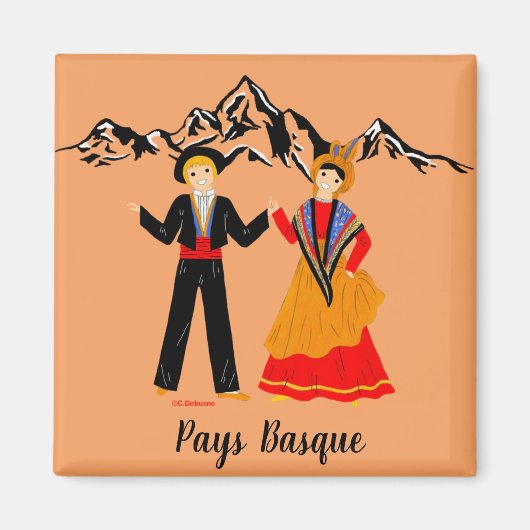 Aimant Pays basque, France (Devant)