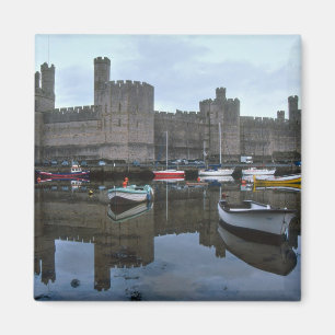 Aimant Pays de Galles, château de Caernarfon, un des