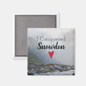 Aimant Pays de Galles Conquis Snowdon Paysage Welsh Strea (Recto/Verso)