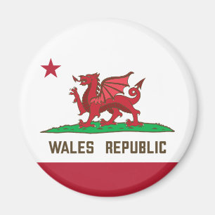 Aimant Pays de Galles République Drapeau de dragon Pride 