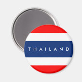 Aimant Pays de la Thaïlande symbole symbole nom (Recto/Verso)