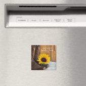 Aimant Pays Sunflower Occident mariage Enregistrer la dat (In Situ (Lave-vaisselle))