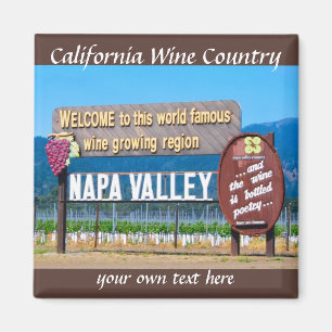Aimant Pays vinicole de Napa Valley en Californie