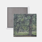 Aimant Paysage avec châtaignier dans l'avant-plan (Recto/Verso)