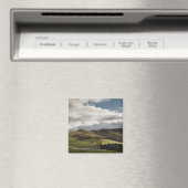 Aimant Paysage Avec Collines Et Nuages Au-Dessus (In Situ (Lave-vaisselle))