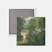 Aimant Paysage avec Cupid pointant une flèche vers un per (Recto/Verso)