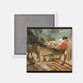 Aimant Paysage avec la chute d'Icarus (Recto/Verso)