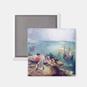 Aimant Paysage avec la chute d'Icarus, Pieter Bruegel (Recto/Verso)
