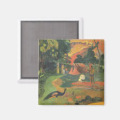 Aimant Paysage avec les paons par Paul Gauguin (Recto/Verso)