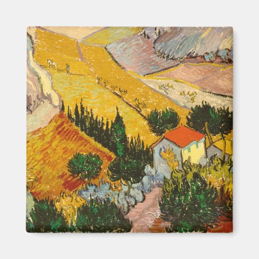 Aimant Paysage avec Maison et PloughmaVincent van Gogh (Devant)