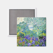 Aimant Paysage avec Violet Irises (Recto/Verso)