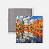 Aimant paysage d'automne (Recto/Verso)