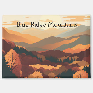 Aimant Paysage d'automne des montagnes Blue Ridge pour un