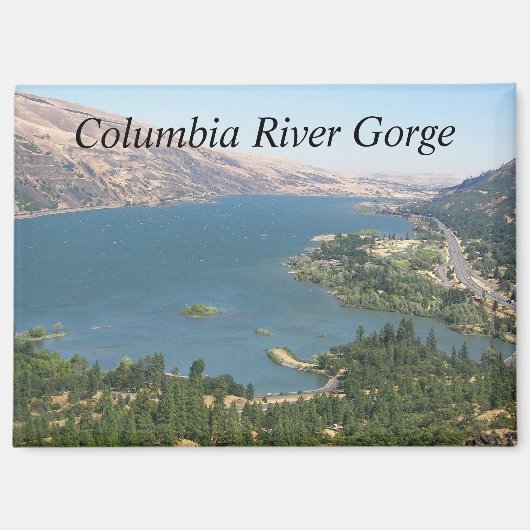 Aimant Paysage de Columbia River Gorge (Recto)