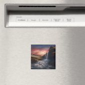 Aimant Paysage de la cascade en Islande (In Situ (Lave-vaisselle))