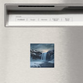 Aimant Paysage de la cascade en Islande (In Situ (Lave-vaisselle))