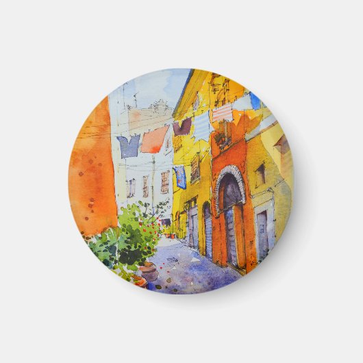 Aimant Paysage de la ruelle (Devant)