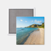 Aimant Paysage de plage tropicale, Fidji (Recto/Verso)