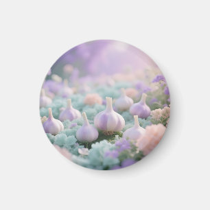 Aimant Paysage de rêve pastel au jardin d'ail