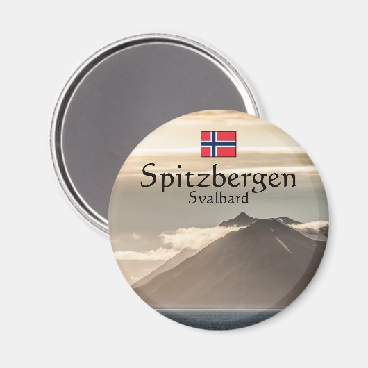 Aimant Paysage de Svalbard (Recto/Verso)