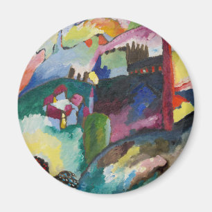 Aimant Paysage de Wassily Kandinsky avec cheminée d'usine