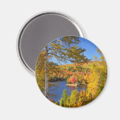 Aimant Paysage des arbres d'automne, Maine (Recto/Verso)
