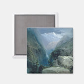 Aimant Paysage des montagnes (Recto/Verso)