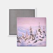Aimant paysage d'hiver (Recto/Verso)