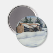 Aimant paysage d'hiver (Recto/Verso)