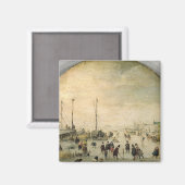 Aimant Paysage d'hiver (Recto/Verso)