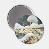 Aimant paysage d'hiver (Recto/Verso)