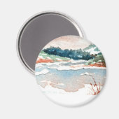 Aimant paysage d'hiver (Recto/Verso)