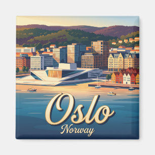 Aimant Paysage d'Oslo Norvège