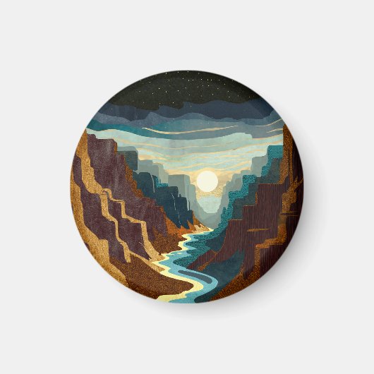 Aimant Paysage du Canyon Sunset (Devant)