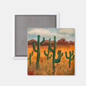 Aimant Paysage du désert (Recto/Verso)