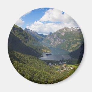 Aimant Paysage du fjord de Geiranger, Norvège