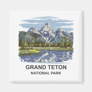 Aimant Paysage du parc national de Grand Teton