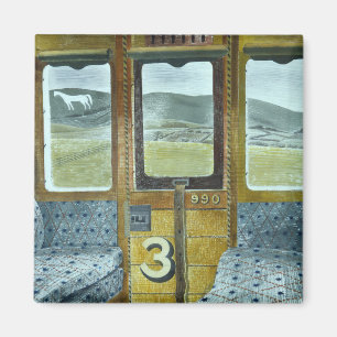 Aimant Paysage du train (par Eric Ravilious)