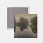 Aimant Paysage du Vieux Monde Peinture d'Art (Recto/Verso)