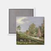 Aimant Paysage du village (Recto/Verso)