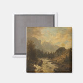 Aimant Paysage forestier (par Josef Kriehuber) (Recto/Verso)