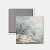 Aimant Paysage : Hiver (Recto/Verso)