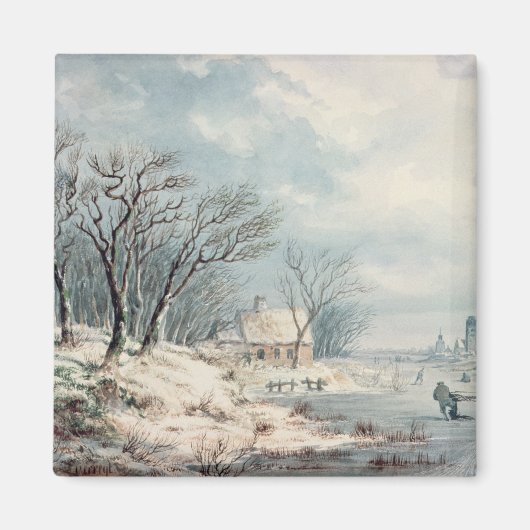 Aimant Paysage : Hiver (Devant)