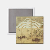 Aimant Paysage hivernal (Recto/Verso)