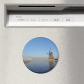 Aimant Paysage hivernal avec moulin à vent et glace (In Situ (Lave-vaisselle))